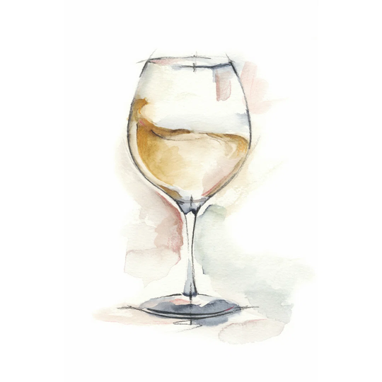 Wine Glass Study II by Ethan Harper - Wrapped Canvas Painting