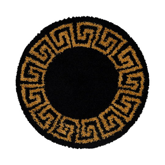 Crelake Shaggy Gold/Black Rug