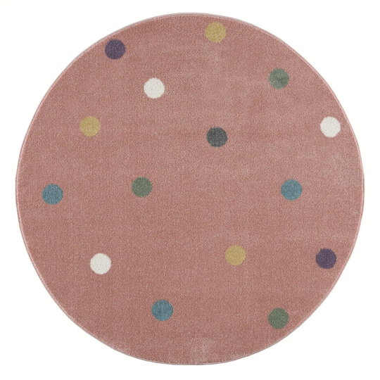 Wheel rug in pink/multi