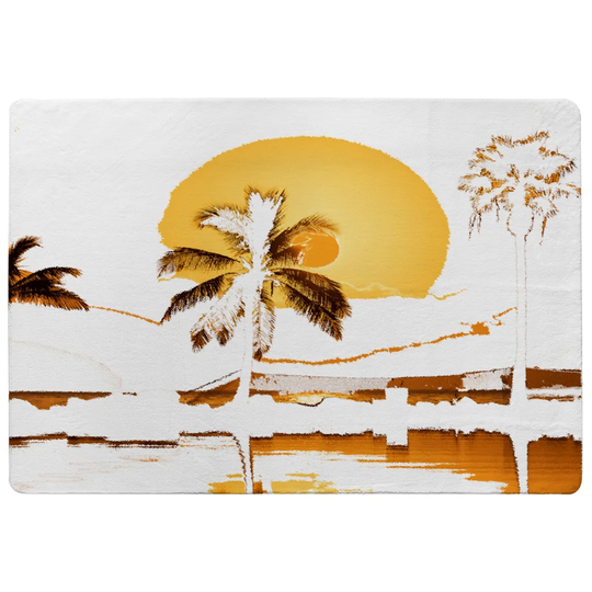 Padron Sunset Designer Shaggy Orange/Brown/White Rug