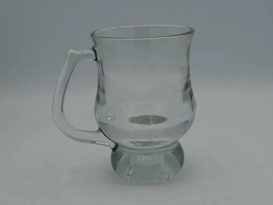 Vintage Mug Coffee Glass 12cm Tall