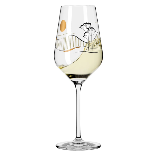 RITZENHOFF Heart Crystal White Wine Glass by Chistine Kordes, 380ml, in a gift box