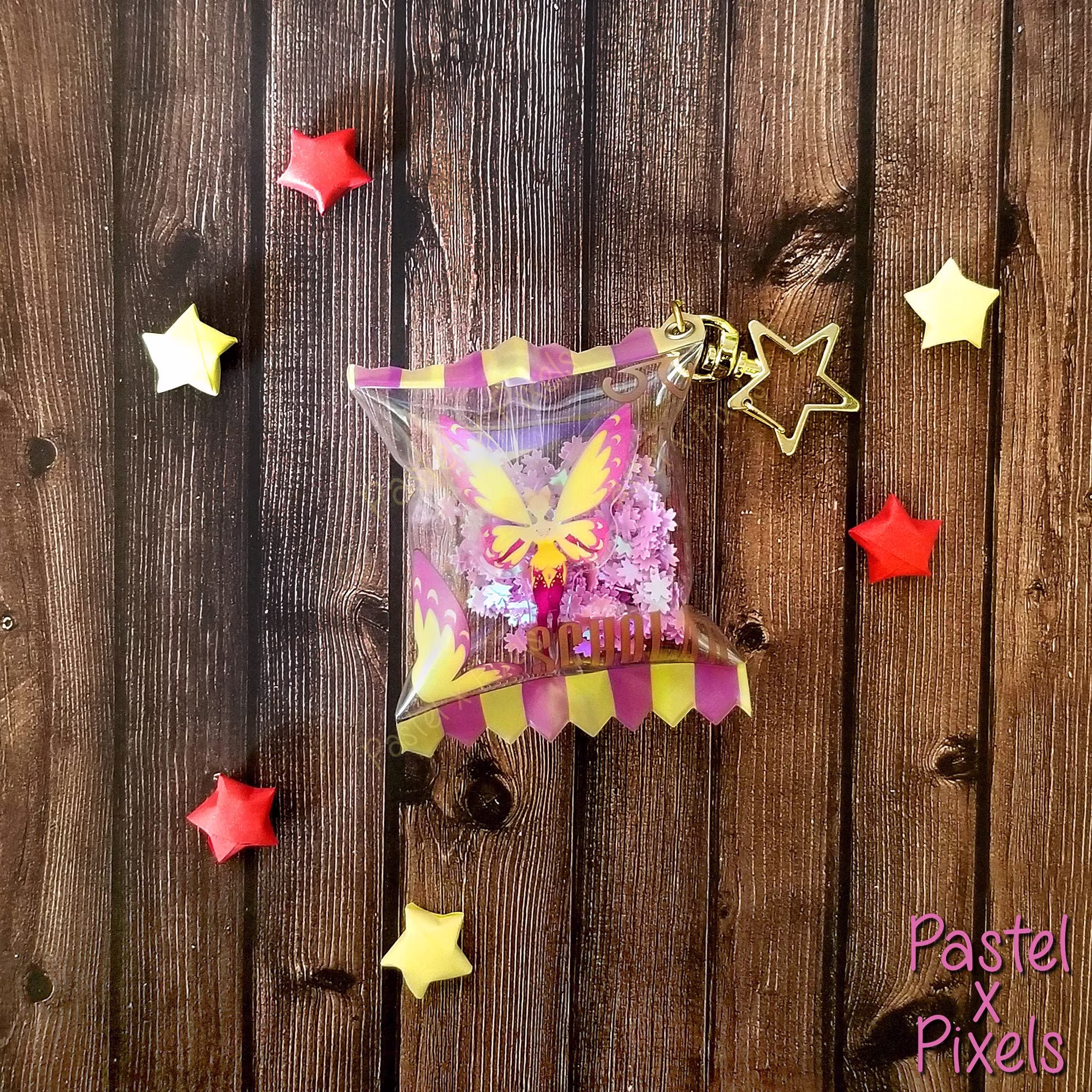 Selene Candy Shaker Charm Final Fantasy Scholar Keychain