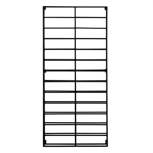 Binca 26 Bottle Wall Mounted Wine Bottle Rack in Black