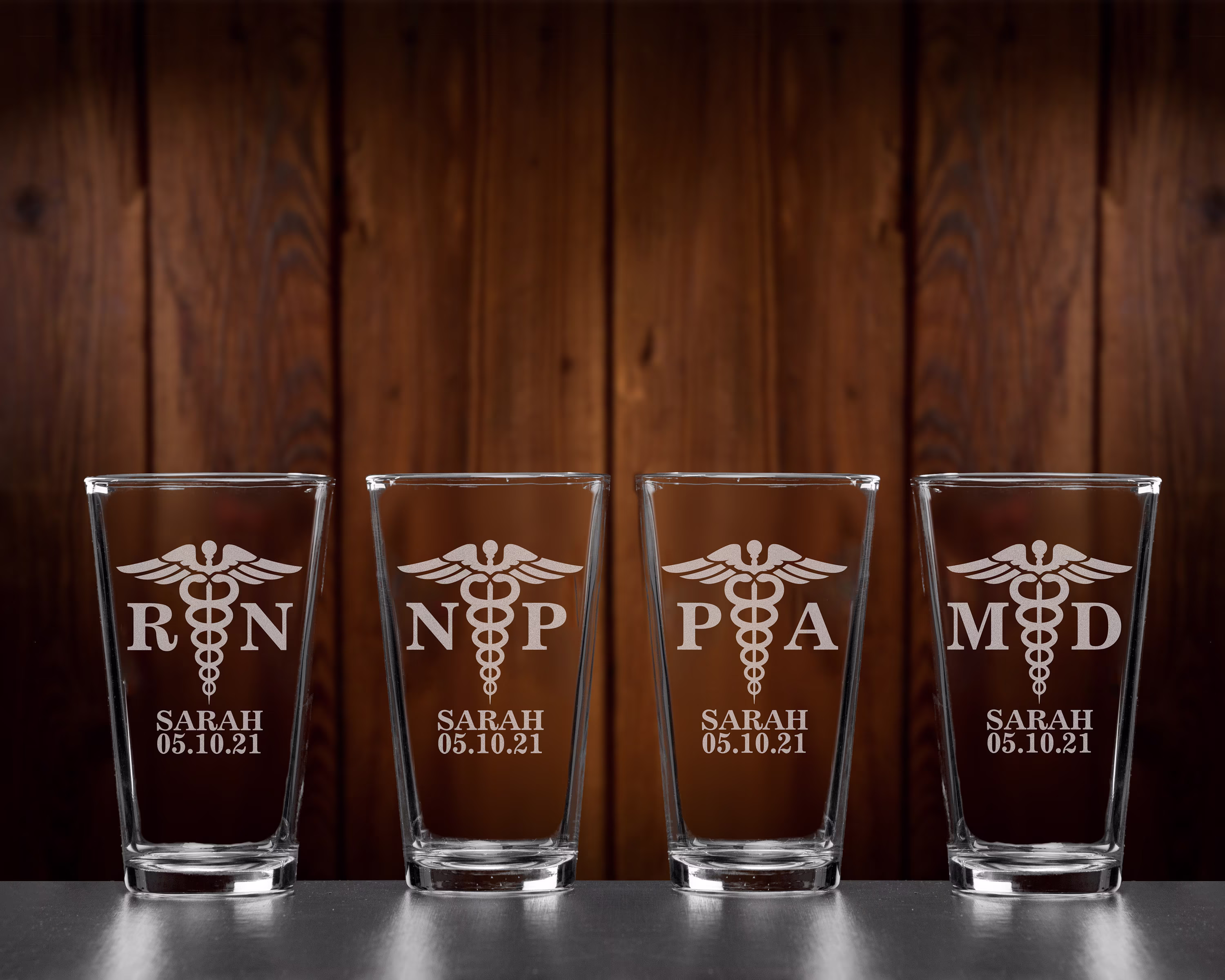 Personalized Nurse Beer Glass, Secret Santa Gifts At Work, Valentine For Nurses, Birthday Gift Mom, Rn Women, Np