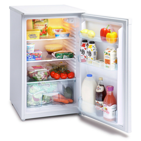 IceKing RL106WE Freestanding 121L Under Counter Larder Fridge - White