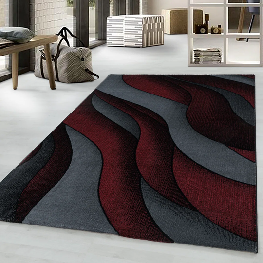 Laverty Flatweave Red/Grey Rug
