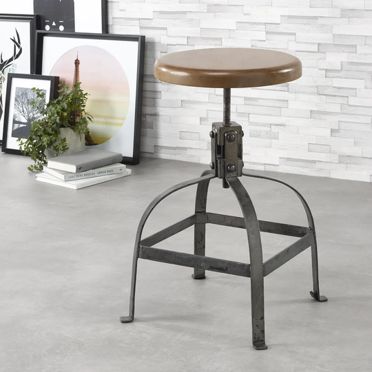 Levin Height Adjustable Bar Stool