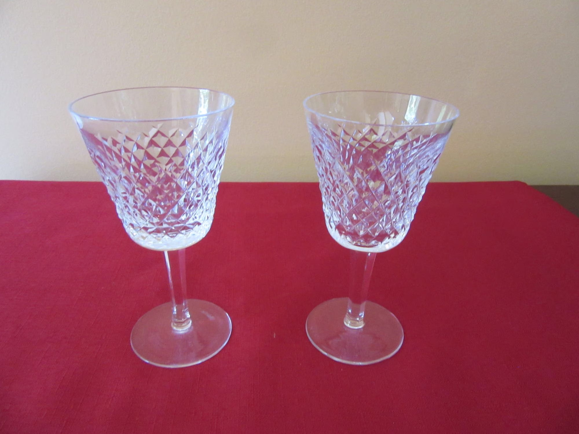 Vintage Waterford Crystal "Alana" Pattern, Claret Wine Glass 5 7/8