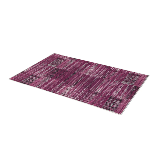 Mowry Flatweave Purple/Black Rug