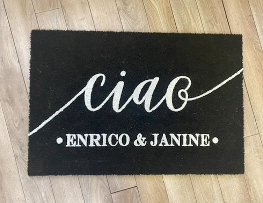 Full Color Personalized Name Doormat, Any Color, Design, Logo Door Mat, Welcome Wedding Gift, Realtor Client Outdoor Rug