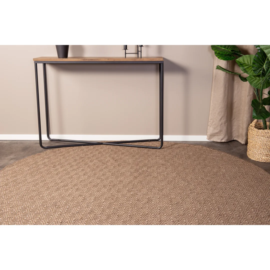 Mitcheldean Handwoven Wool Brown Rug