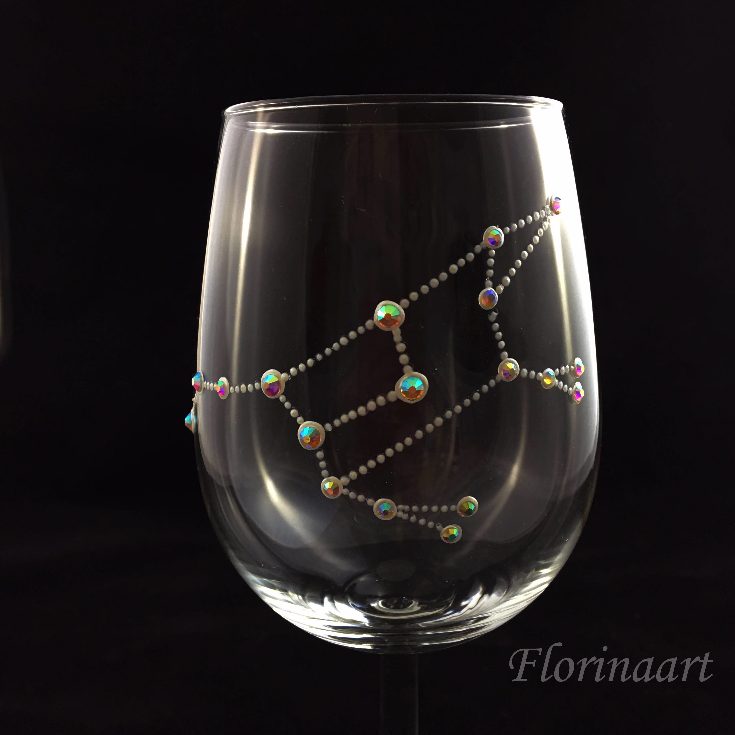 Ursa Major Constellation Wine Glass, Big Bear, The Dipper Star Star Sign Astrology Gift