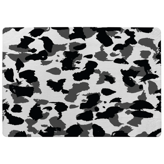 Novotny Shaggy Black/White Area Rug