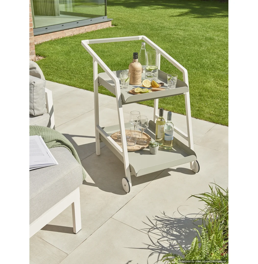 Reilly Hykkon Bar Cart with Metal Outer Material