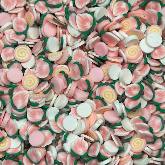 Faux Sprinkles, Peach Fake Polymer Faux Jimmies, , Fruit Sprinkles