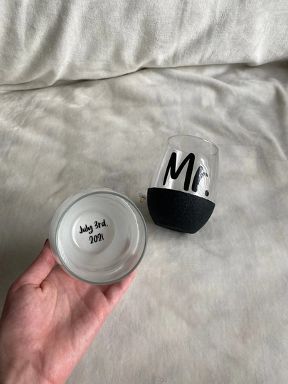 Custom Peek-A-Boo Wedding Set