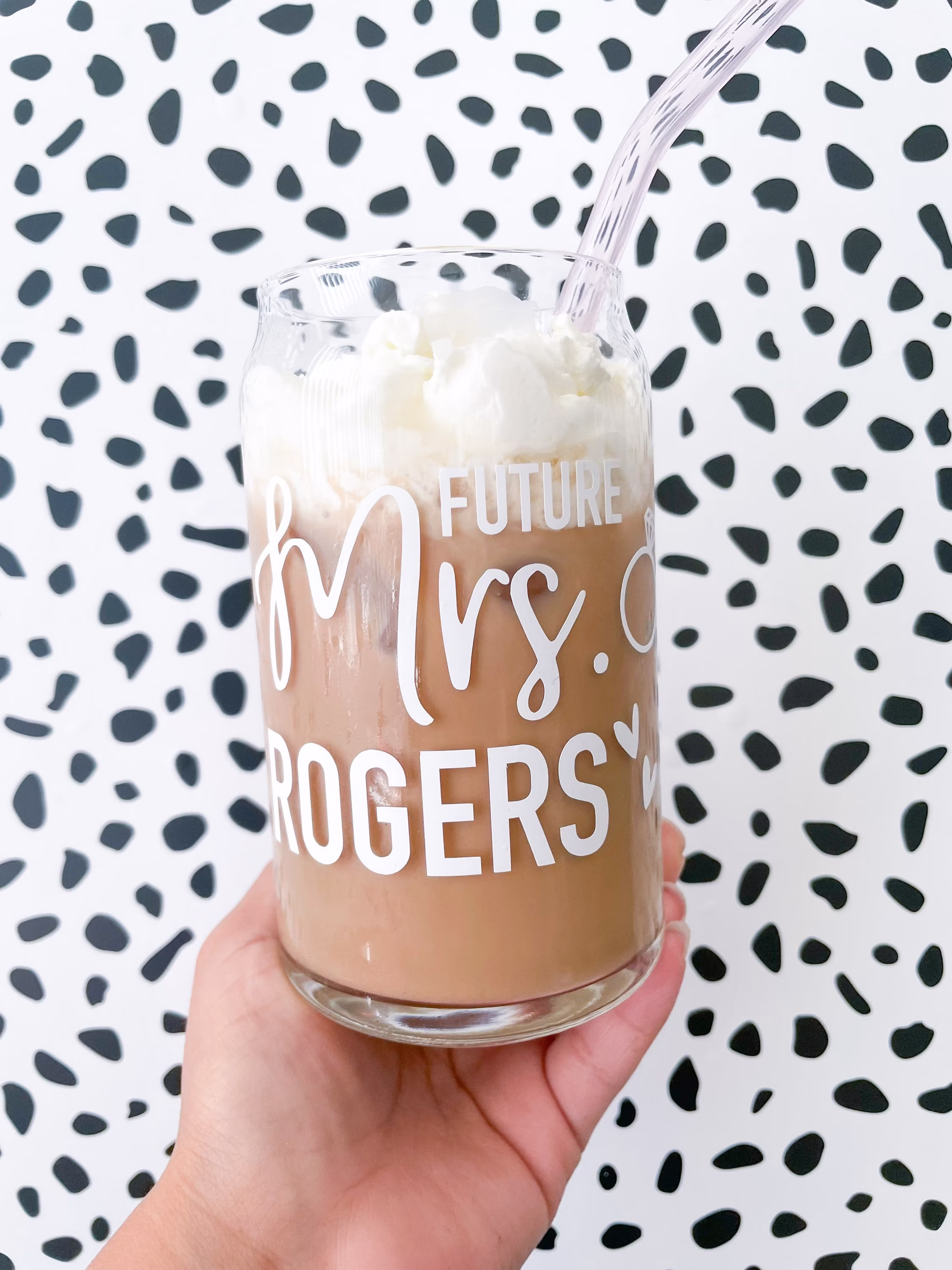 Future Mrs - Personalized Glass Can Engagement Gift Gifts For Bride Glass- To Be-Bridal Shower