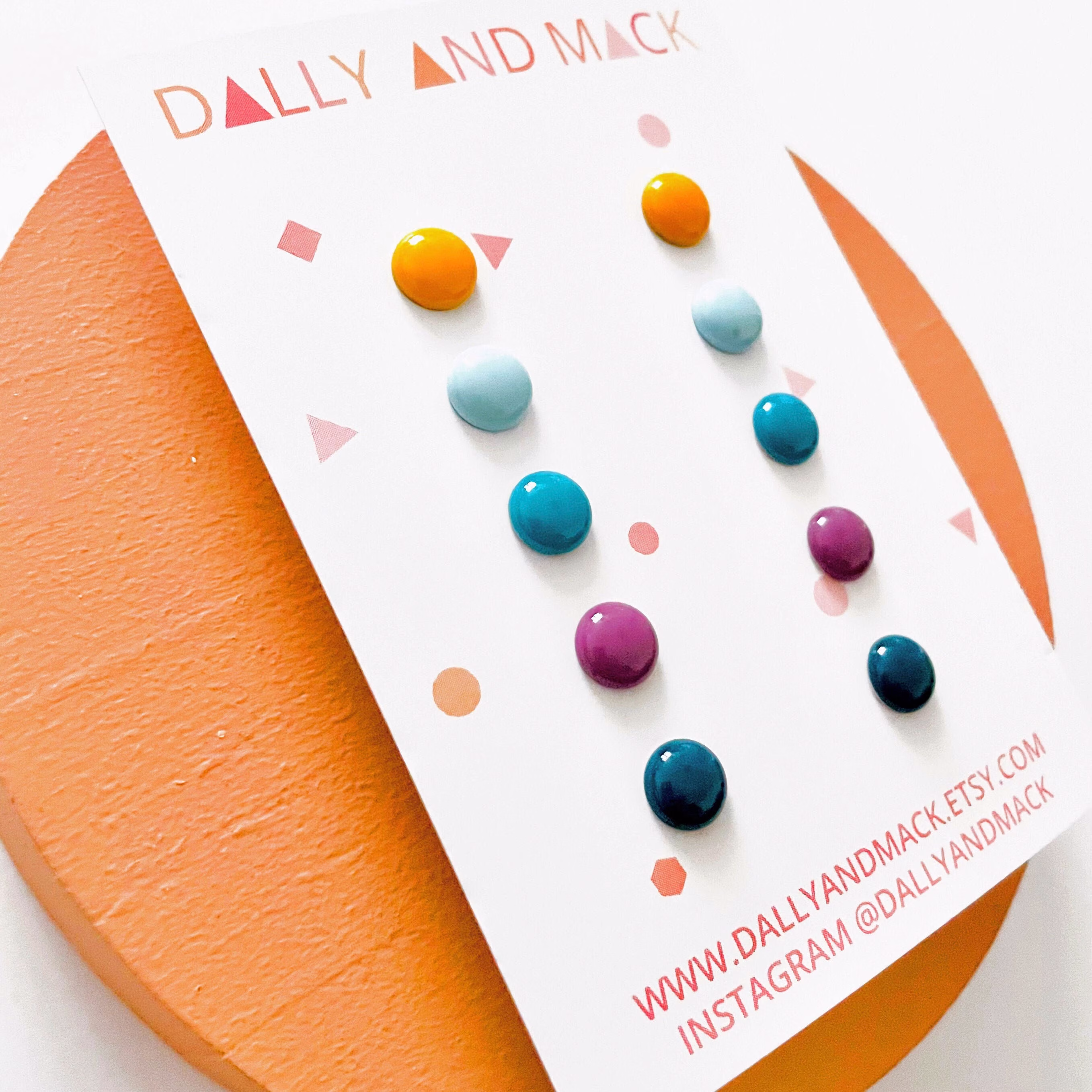 stud Earrings Multipack | Womens Set Of Colourful Christmas Gift Ideas For Her UK Pack Small in The