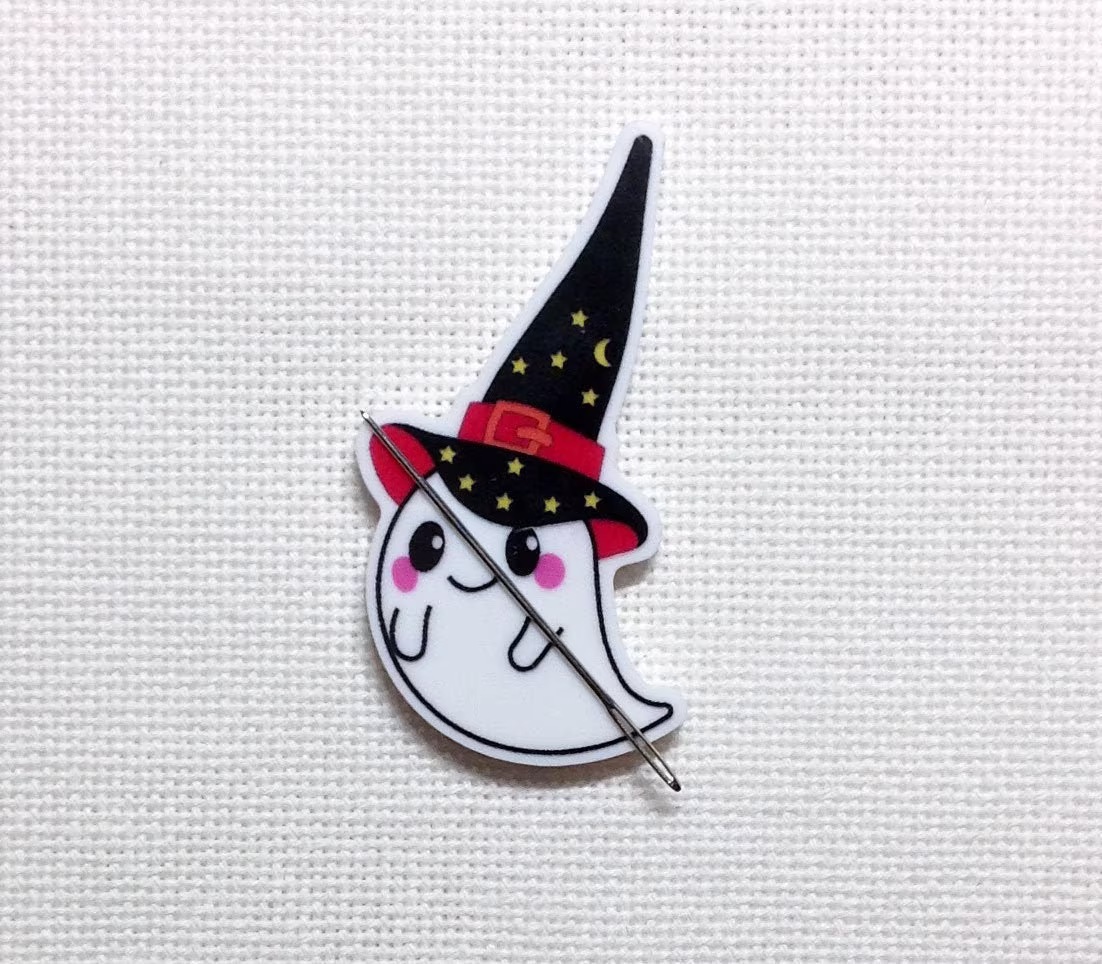 Friendly Ghost Needle Minder For Cross Stitch | Embroidery Cover Diamond Painting