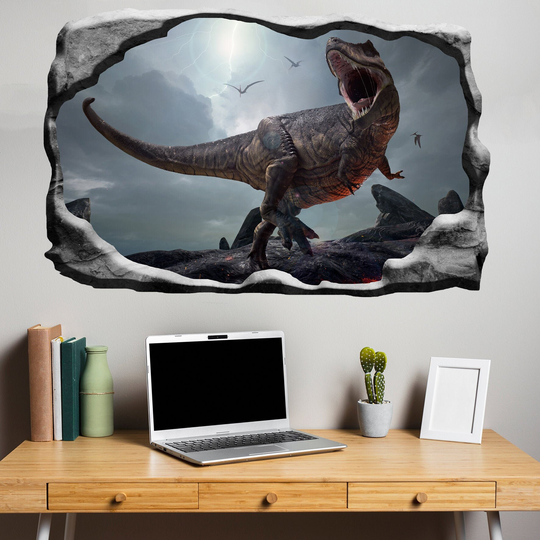 Trex Dinosaurs Wall Sticker Mural Poster Decal Room Office Nursery Decor Id130