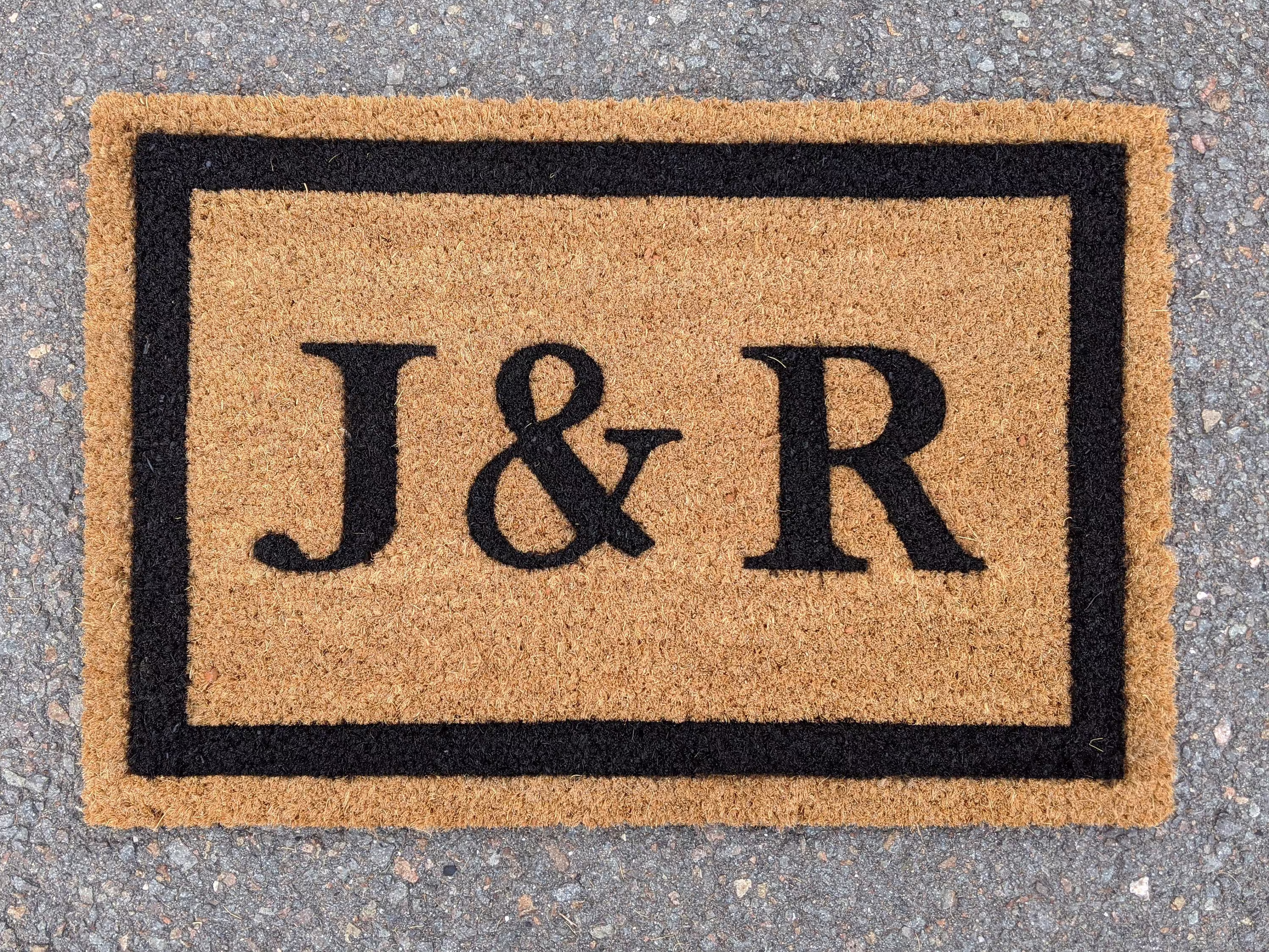 Front Door Mat With Initials | Personalised Doormat