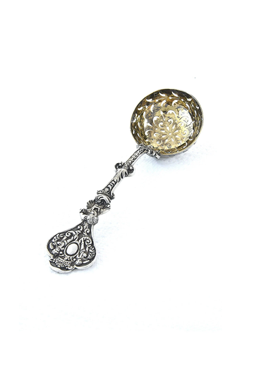 Rare Victorian Silver Sugar Sifter Spoon 1884