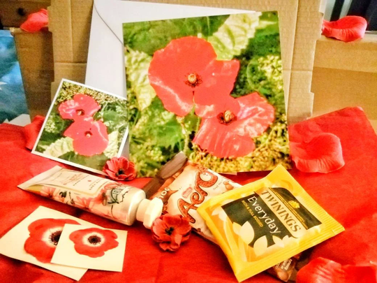 Poppy-Letterbox-Gift Set-Hug in A Box - Flowers