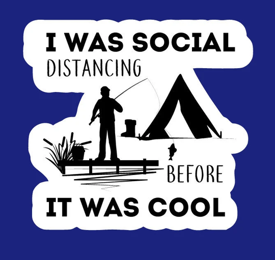 Indoor Fridge Magnet I Was Social Distancing Before It Cool Magnet - Laminated Glossy Customized Or Personalized