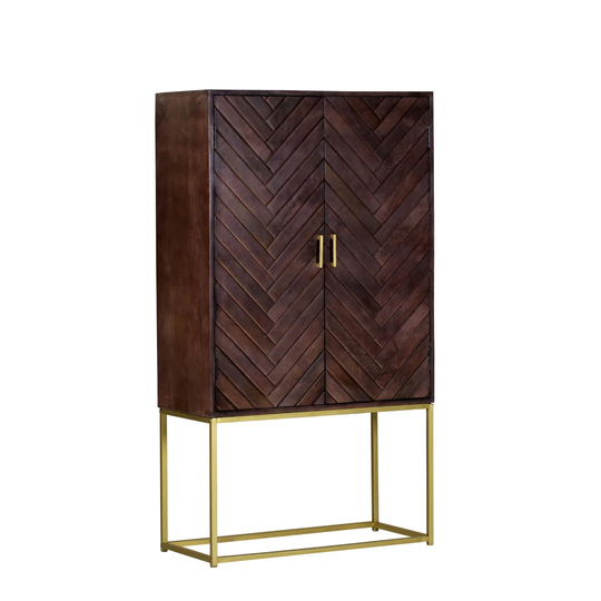 Bukowski 90 Cm Wide Mango Wood Highboard