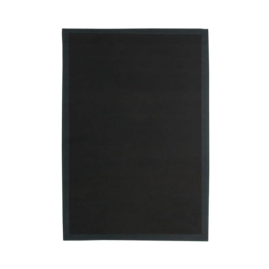 Morvant Natural Flatweave Black Rug