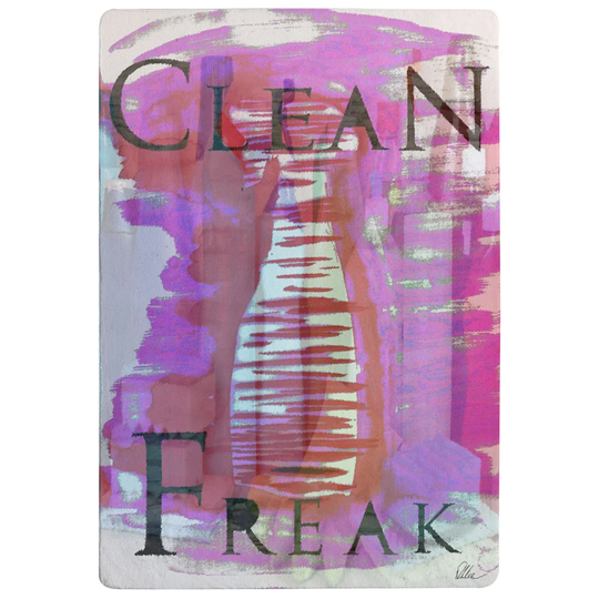 Epperson Clean Freak Designer Shaggy Pink/Red/Black Rug