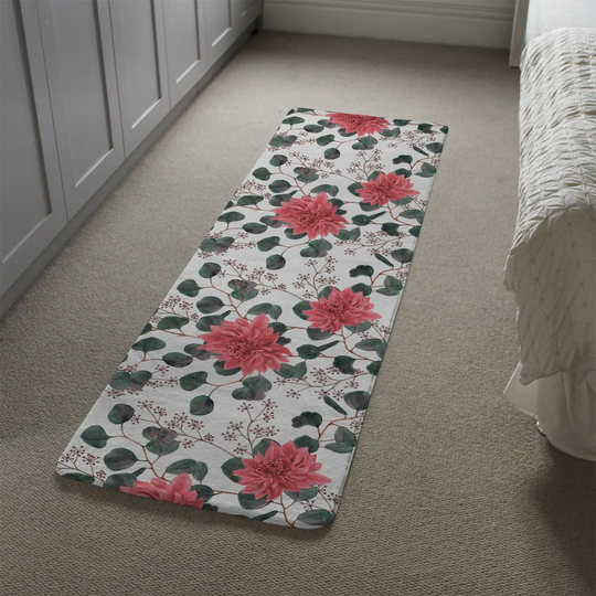 Lovato Shaggy Red/Green/Off-White Rug
