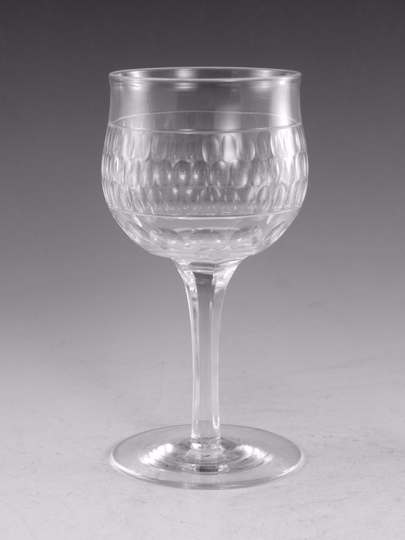 James Powell/Whitefriars Glass - Roman Cut Port 4 1/2