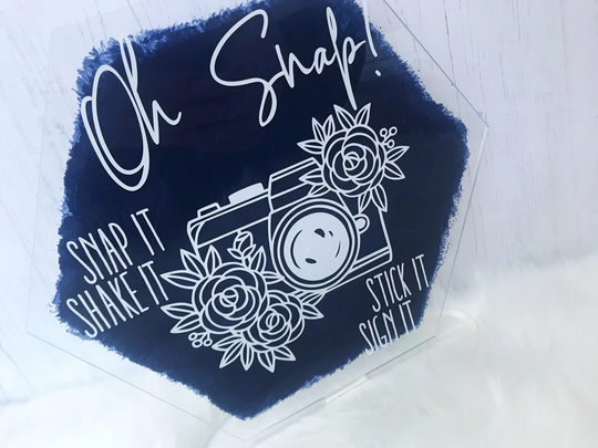 Wedding Selfie Sign, Shake It Like, Wooden Wedding Instant Photo Guest Book Acrylic Sign