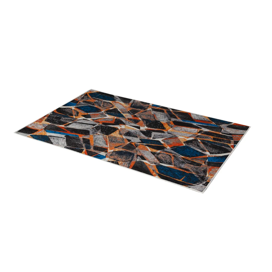 Mairwen Flatweave Yellow/Black/Blue Rug