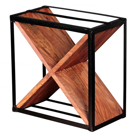 Solid Wood Tabletop Wine Bottle Rack