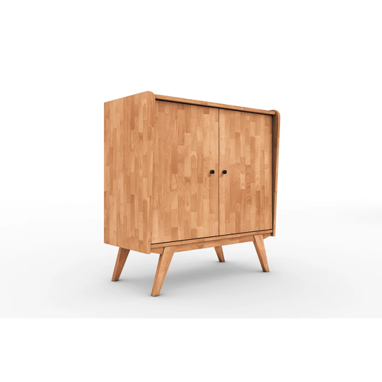 Gile 100 Cm Wide Solid Wood Highboard