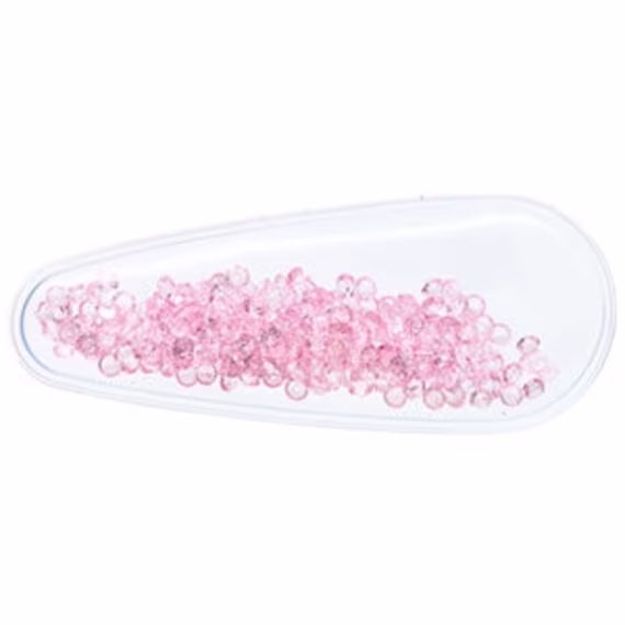 Pink Diamond 77x30mm Shaker Snap Clip Cover, Filled Resin Shaker, Embellishments For Diy Hair Bows, Flat Back
