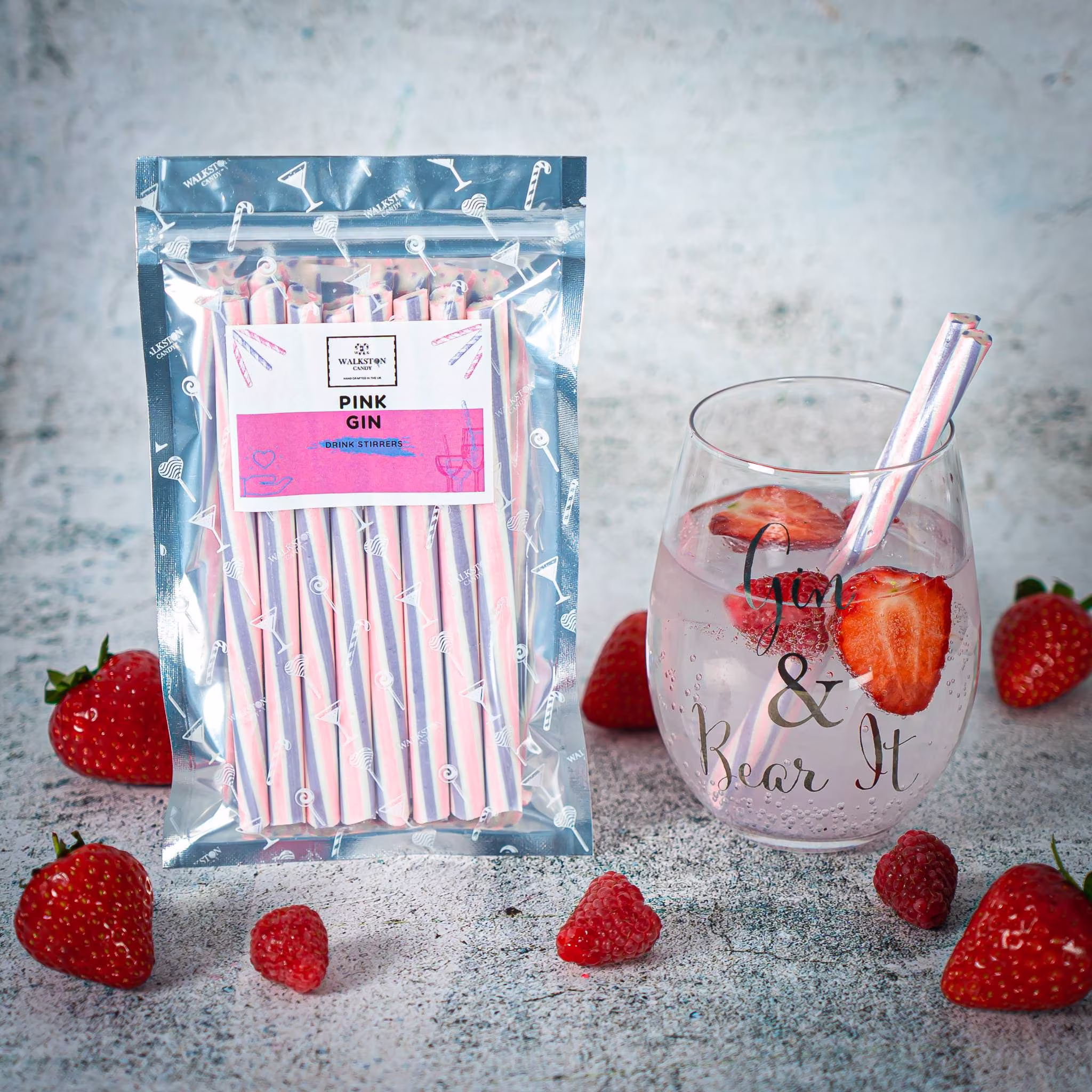Pink Gin Drink Stirrers, Gift For Her, Birthday Gift, Mother's Day Alcoholic Sweets, Lollipops, Bridesmaids