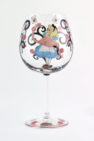 Alice Plays Croquet Wine Goblet