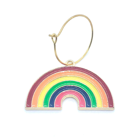 2 X Rainbow Wine Glass Charms