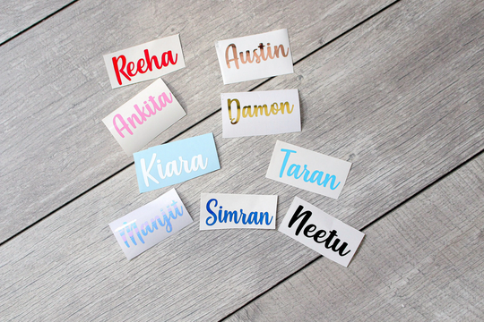 Name Stickers, Decal For Tumbler, Personalized Decal, Custom Water Bottle Sticker, Decals, Vinyl