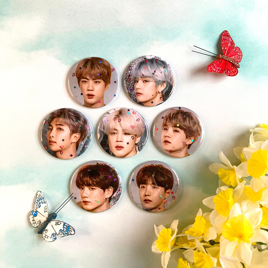 Bts Merch Kpop Magnets - Refrigerator Magnet Set Of 7 2.25