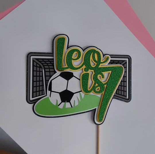 Football Cake Topper | Themed Birthday Party Decorations