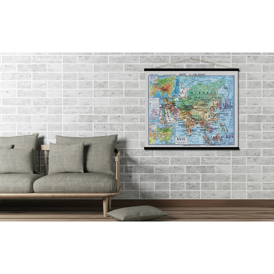 Asie - Graphic Art Print on Fabric