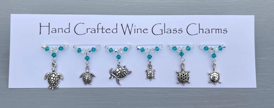 Turtle Wine Glass Charms