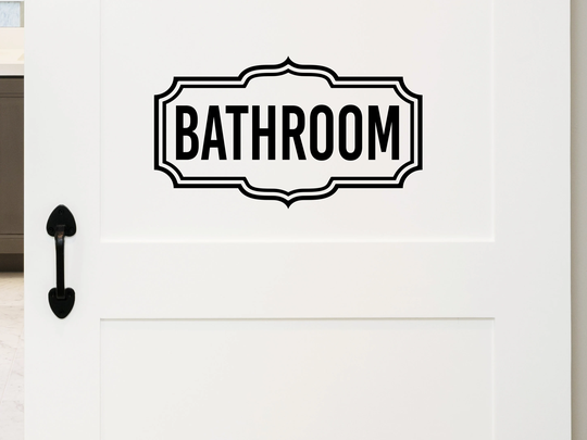 Bathroom Scallop | Wall Decal Vinyl Sticker Decor