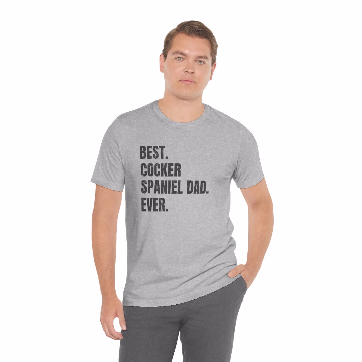 Cocker Spaniel Shirt For Dog Dad, Gifts. T-Shirt Best Dad Ever Ever