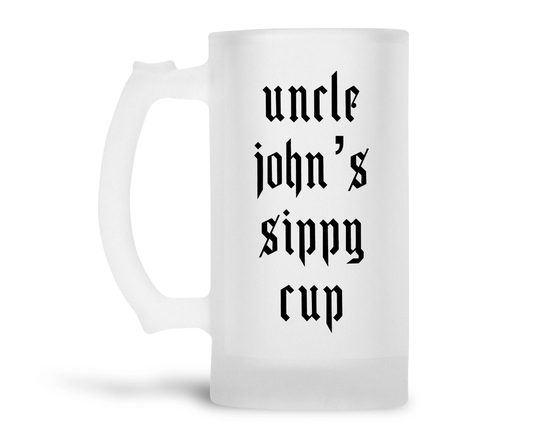 Custom Beer Mug For Uncle, Uncle Sippy Cup, Father's Day Gift Birthday Gift, New Mug, Personalized